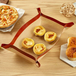 Anti-Leak Silicone Baking Mat Non-Stick Oven Button Design Heat-Resistant Fiberglass Oven Liner Bread Pastry Cookie Baking Tools