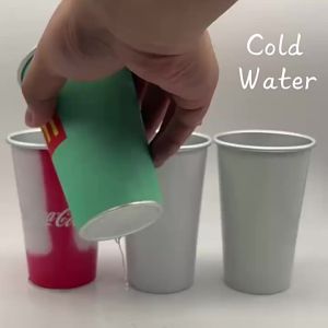 OXO McDonalds Color Changing Cup Singapore Version Coca-Cola Drinking Cup 450ml Southeast Asian Foreign Trade