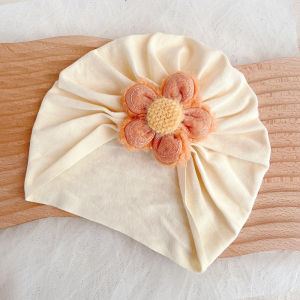 Baby Hat South korea Baby Girl Cute Flower Care Door Sleeve Cap Baby Cotton Baby Hat Year-Old Gift