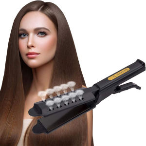 Máy Duỗi Tóc Hơi Nước Chuyên Nghiệp Cho Salon Tạo Kiểu Tóc Nữ Di Động Phủ Gốm Với Điều Khiển Nhiệt Độ Kỹ Thuật Số