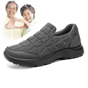XueChur Mens wide Toe walking shoes breathable non slip Lightweight with large foot bones and elderly walking shoes