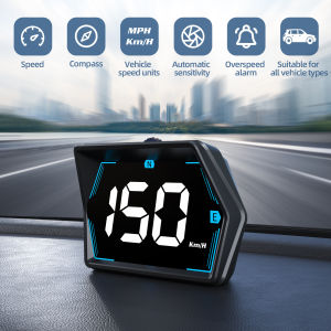 G20 GPS Car HUD Head-Up Display Digital Speedometer With USB Cable Big Font Overspeed Alarm For Universal Vehicle Accessory