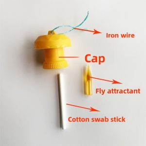Insecticide Trap Cover Head for Fruit Fly Ball Agent Special Pest Control Stick-On Decal Garden Supplies Agricultural Use