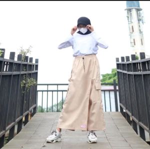 celana rok wanita muslimah moderen/rocella bahan tebal