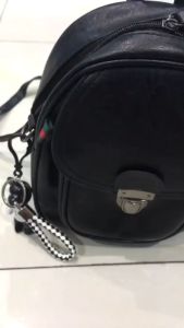 Balo da nữ - Balo mini thời trang tặng kèm gấu kiêm túi xách đeo vai đeo chéo cá tính