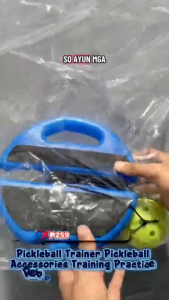 New Pickleball Trainer Creative Blue Base Pickleball Training Aids Single Player Elastic Rope Tennis