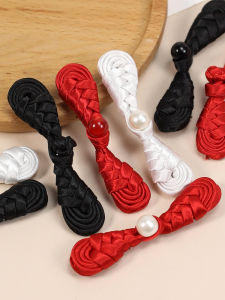 กระดุมผูกปมลูกปัดหยกปักป้ายจีนโบราณ กระดุมผ้าสไตล์ชาติพันธุ์ กระดุมปักลาย กระดุมผ้า กระดุมปักลาย กระดุมปักลาย