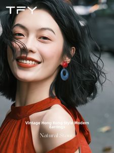 TFY | Retro Harbor Style Uncommon Design Exaggerated Vacation Earrings
