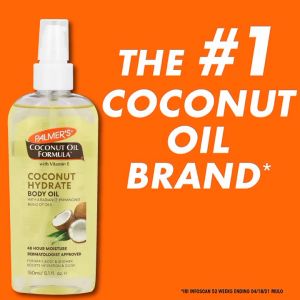 PALMERS COCONUT OIL HYDRATE REPLENISH BODY OIL 150ML FOR BATH BODY SHOWER exp date 9/2026
