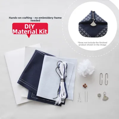 DIY Sashiko Stitch Kit Coin Purse Craft Kit