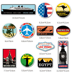 สติ๊กเกอร์ตกแต่งกระเป๋าเดินทาง กันน้ำ ป้องกันรอยนิ้วมือ ลาย Ins ที่ไม่ซ้ำใคร สำหรับโน้ตบุ๊ก แท็บเล็ต iPad