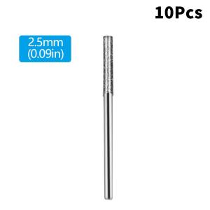 0.8-2.5mm Coated Drill Bits with 2.35mm Shank 10Pcs Set Professional Solution for Jewelry Making