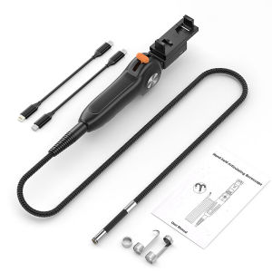 จอยสติ๊กแบบสองทางสำหรับกล้องเอ็นโดสโคปชนิดข้อต่อ TYPE-C หมุนได้ 360 องศา °   กล้องตรวจสอบใต้ท้องรถยนต์แบบส่งสัญญาณภาพผ่านบลูทูธ สำหรับโทรศัพท์ Android/iOS