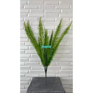 Daun Hias Tanaman Artificial Pakis Hijau X12 Latex Dekorasi Studio Hiasan Cafe