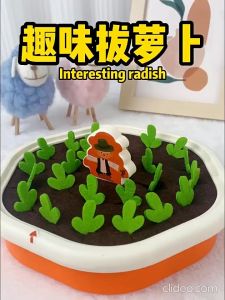 Montessori toy Baby Toy Pulling Out Radish Toys Vegetable Memory Game Puzzle Kid Game Educational Toy Harvest Carrot Game