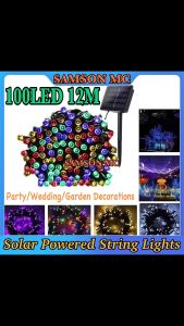 Solar Led String 100 LED Waterproof 12 Meter Fairy Light Party Outdoor Christmas Decorate Garden Decoration