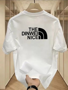 Áo Thun Cotton 100% Phong Cách Mỹ Rộng Rãi Thường Ngày Mùa Hè Cho Nam Tay Ngắn in Chữ Thời Trang Chống Bong Bóng