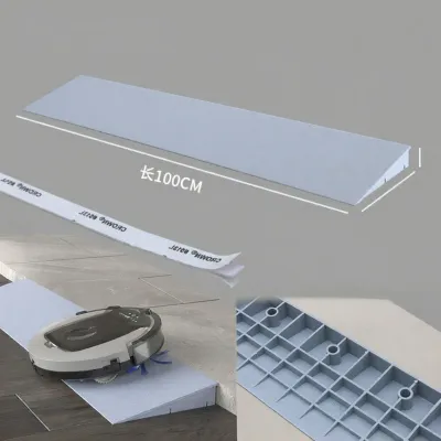 15 Degree Sweeping Robot Climbing Pad Indoor Door Threshold Plastic Slope Mat over Threshold Step Pad Slope Board Plastic Material