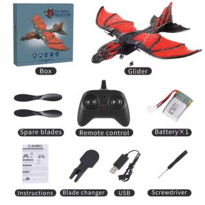 Z60 RC Plane 2.4G Simulated Flying Dragon Aircraft Remote Control Flying Model Glider Airplane EPP Foam Toys For Children Gifts