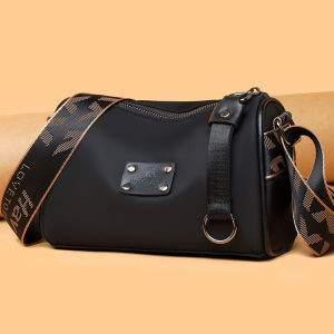 Fashionable Waterproof Oxford Fabric Shoulder Bag for Women Casual Crossbody Pillow Bag with Zipper Closure and Interior Pocket