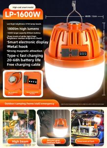 BOLUNKE | Emergency Outdoor LED Light with Long Battery Life