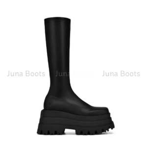 Giày Boot B320 PLATFORM Độn Đế Bánh Mì 8cm Da Mềm Đàn Hồi Siêu Nhẹ - Bốt Da Nữ Phong Cách y2k Gothic Xu Hướng Thời Trang