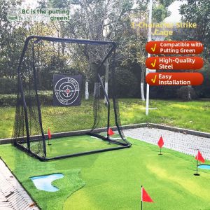 B·C·GOLF | Indoor Mini Golf Practice Net with Durable Frame