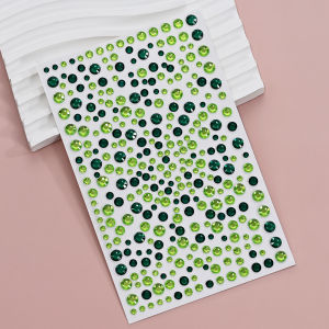 1Pcs 3D Rose Red Rhinestone Face Tattoo Sticker Sparkling Jewelry Disposable Tattoos for Music Festival Makeup Eyes Body Decor