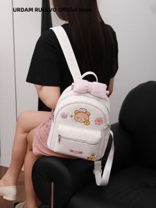 URCDN RDALVO | Cartoon Embroidery Bear Backpack for Women Casual and Student