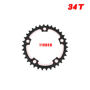 GOLDIX 50T/34T 110BCD Chainring Road Bicycle Chainwheel Plate Double Round ChainRing 9/10/11S Ultralight Bike Parts For SRAM FSA