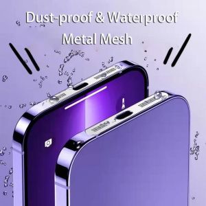 For iPhone 15 14 13 12 series Phone Speaker Earpiece Metal Net Anti Dust Proof Sticker