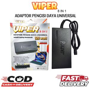 VIPER ADAPTOR PENGISI DAYA UNIVERSAL 8 IN 1 UNTUK LAPTOP NOTEBOOK KOMPUTER PCUNIVERSAL POWER ADAPTOR