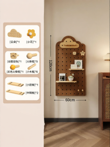BEIQIVI | Storage Wall Mounted Shelf Wooden Accessories