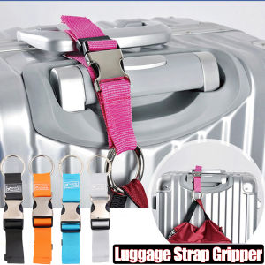 Add a Bag Travel Luggage Strap Gripper Portable Nylon Anti-theft Luggage Strap Carry-on Baggage Suitcase Straps with Secure Metal Buckle Travel Accessorie