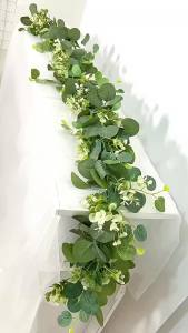 Simulated Wall-Mounted Green Rattan Wedding Home Rose Vine Outdoor Dining Table Decoration Simulated Rattan