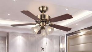 Ceiling Light With Fan American Retro 48 Inch Fan Chandelier With Remote Control Industrial Design Wood Ceiling Fans With Lights Home Decoration Fan Light For Restaurant Cafe Bedroom Living Room Balcony Bar Dinning Room Kitchen