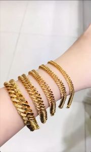 Gelang Sisik Naga Emas Asli Kadar 700 70 16K Aesthetic Rantai Tangan Harley Branded