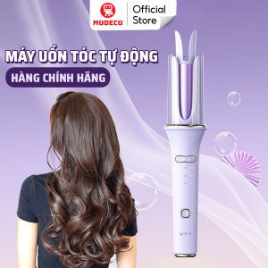 Máy Uốn Tóc Tự Động Modeco - Làm Tóc Xoăn Nhanh 15s Trục 28mm Phủ Men Gốm An Toàn Không Làm Hư Tổn Tóc Bảo Hành 6 Tháng