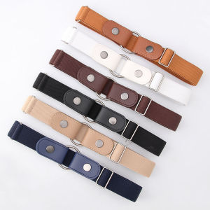 Ready Stock Woman Elastic Invisible Belt Waistband Free Punch Simple Design Fashion Accessories A-025