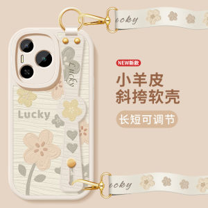 Good Luck Flower Sea Compatible Honor Power Phone Case Womens New Style Honor GT Small Sheepskin PPG AN00 Soft Shell GTPro Advanced AMG AN00 Anti-Fall Protective Case Crossbody Wristband Shell