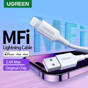 UGREEN Cáp sạc Lightning chuẩn MFi Sạc ổn định dòng 2.4A Charging Cord for iPhone 14 Plus/iPhone 14 Pro Max 13 Pro Max 12 Pro Max 11 Xr X 8 7 6 Model:20728