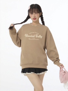 Gbiaior | Loose Leisure Stylish Chic Womens Round Neck Sweatshirt