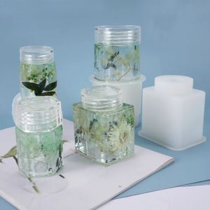 3D Bottle Silicone Mold (Hollow Inside) Trinket Box Making Resin Storage Supplies Silicone Molds for Resin Art Home Deco Mold
