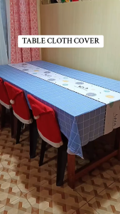 Pvc Table Cloth Cover Table Mantle Waterproof Oilproof Decorative Cover For 4/6/8/10seater