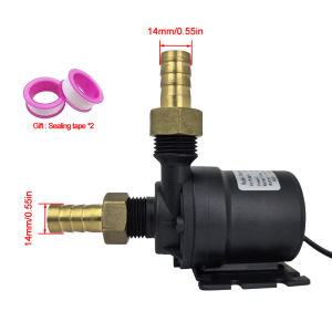 Ultra Quiet Water Pump Mini DC12V/24V 1000L/H Brushless Motor Submersible Aquarium Water Pump Water Heater Shower Booster Pump