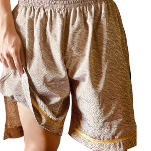 Pure Cotton Sauna Shorts for Men And Women Foot Massage Steam Bathing Pants Large Size Home Comfortable Polyester Viscose Blend