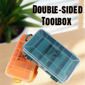 160X92X44mm Double-sided Plastic Tool Box Hardware Accessories Storage Case High Transparent Pp Electronic Component Boxes