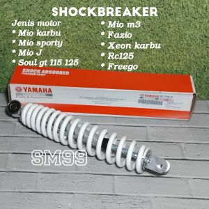 ( PUTIH ) shockbreaker shock belakang yamaha mio karbu smile sporty garnis mio soul lama fino karbu dan injeksi mio j woul gt 115 dan 125 m3 fazio xeon karbu dan rc125 freego