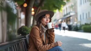 Autumn Winter Pork Pie Fedora Hat for Women Men Soft Felt Curved Brim Porkpie Hats with Hatband Feather