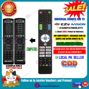 Ezy LED TV Remote AVISION LED TV UNIVERSAL [**Mag Basa B4 Umorder**] HKTV LED TV Remote Ready to use Universal TV Remote for EZY AVISION HKTV alluremarketplace2nd